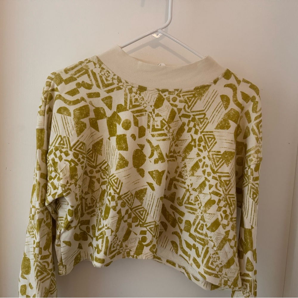 Amadi Graphic Print Crop Sweatshirt from Anthropologie